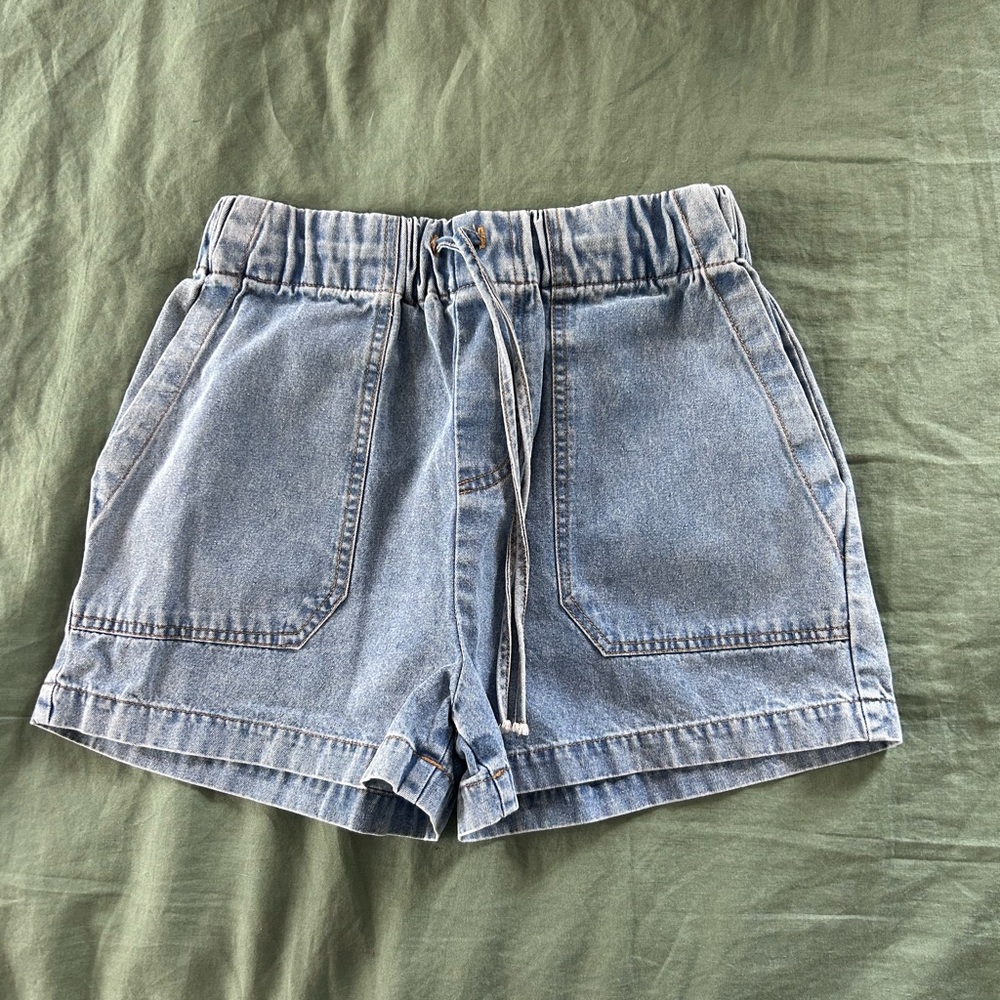 Casual Light Blue Women's Jean Shorts